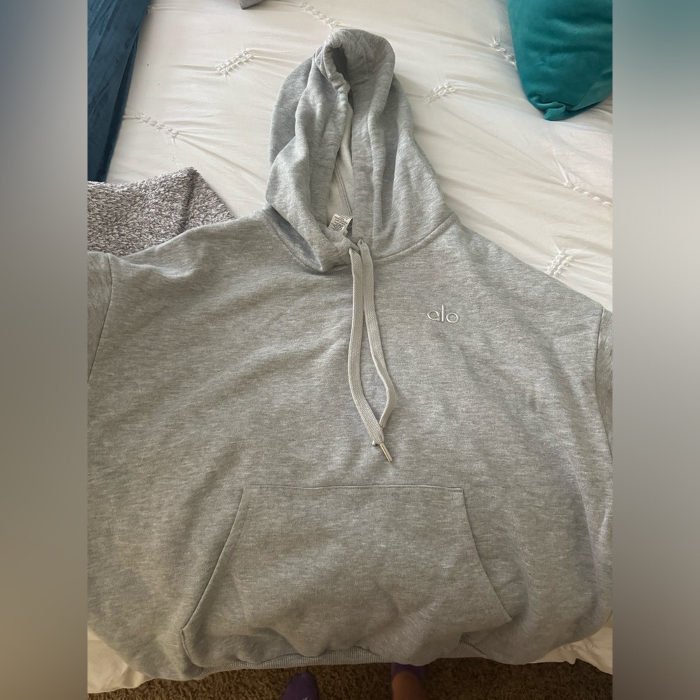 ALO Yoga Light Gray Hoodie